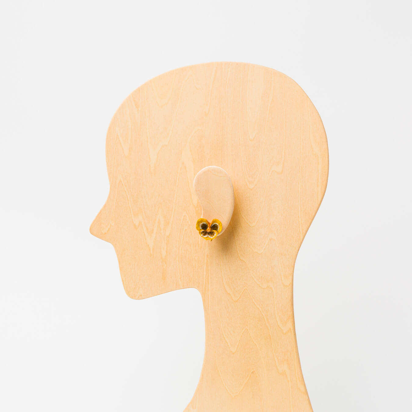 kitona-耳飾り-パンジー-イエロー-イヤリング