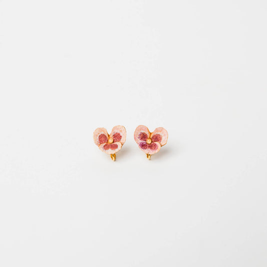 kitona-耳飾り-パンジー-ピンク-イヤリング