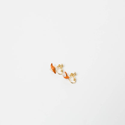 kitona-耳飾り-ハチドリ-ホワイトムーン-ピアス/イヤリング