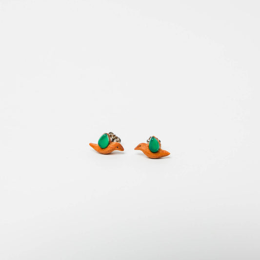 kitona-耳飾り-ハチドリ-グリーンオキニス-ピアス/イヤリング