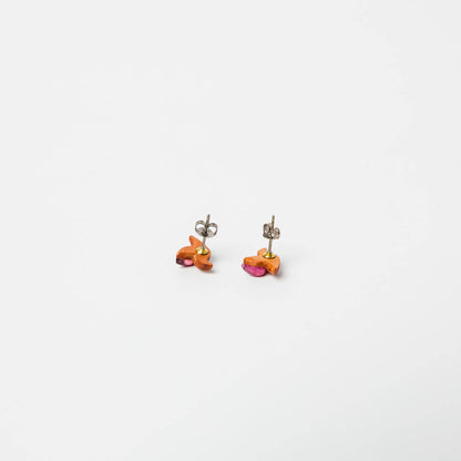 kitona-耳飾り-ハチドリ-ピンクトルマリン-ピアス/イヤリング