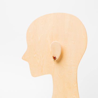 kitona-耳飾り-ハチドリ-ピンクトルマリン-ピアス/イヤリング