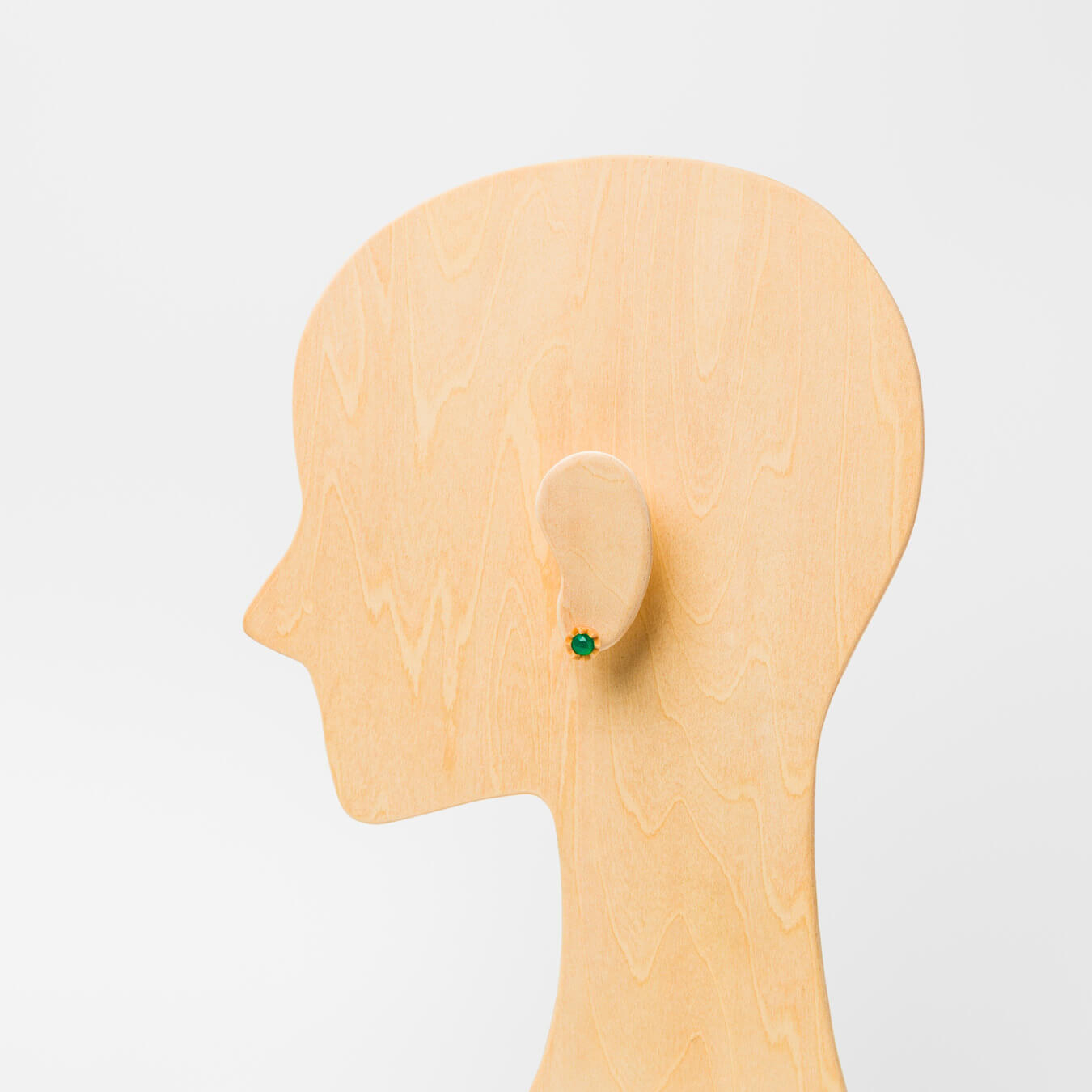 kitona-耳飾り-プリーツフラワーSS-グリーンオニキス-ピアス