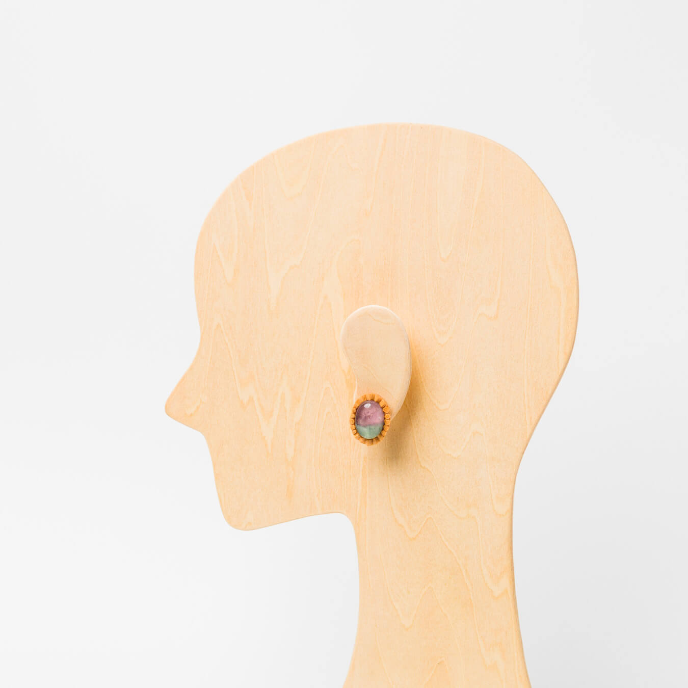 kitona-耳飾り-プリーツフラワーL-フローライト-ピアス/イヤリング