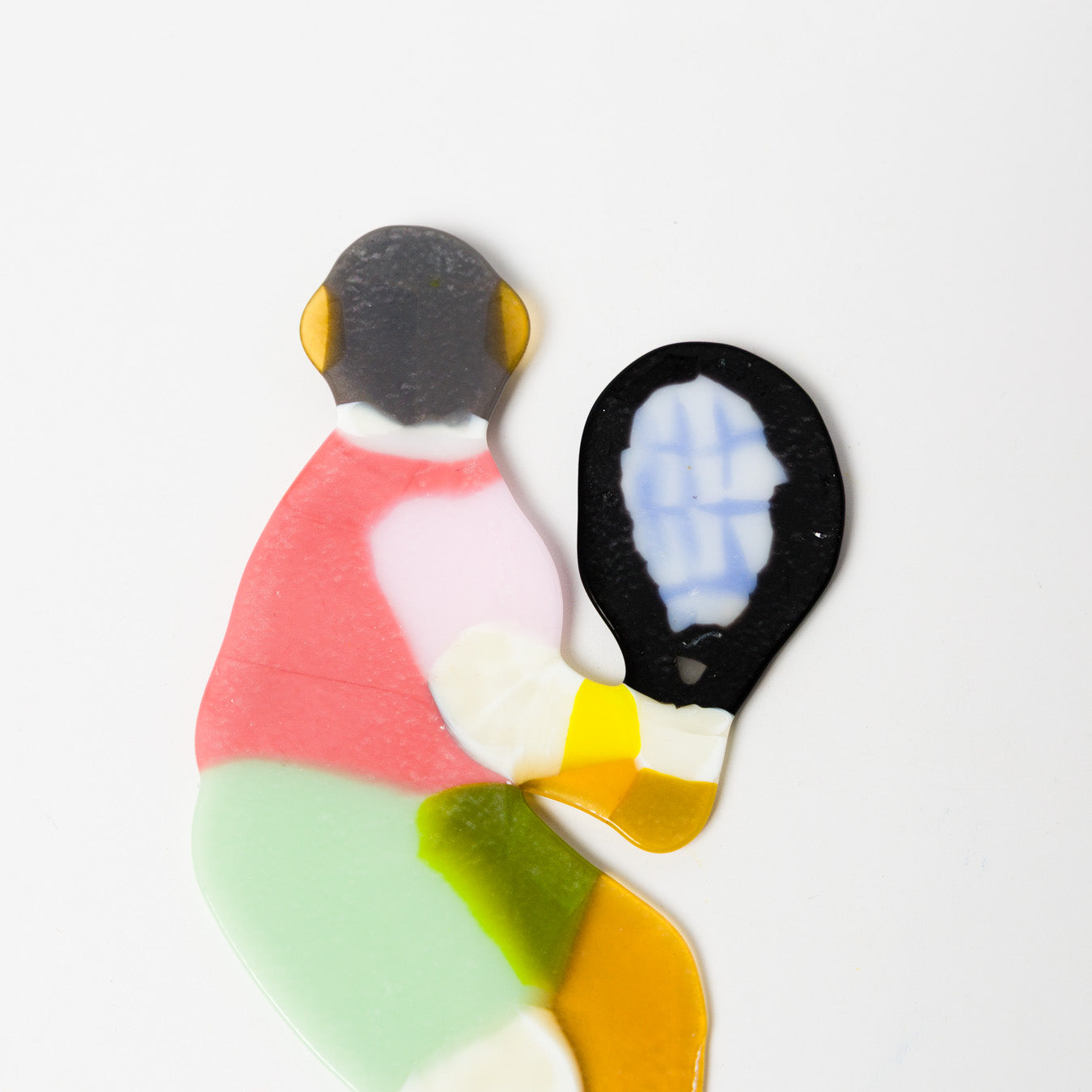 荒井美乃里-ガラスの壁飾り「テニスプレーヤー」