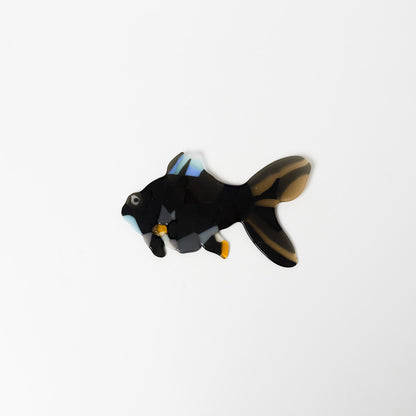 荒井美乃里-ガラスの壁飾り「金魚」