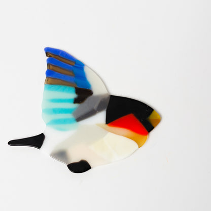 荒井美乃里-ガラスの壁飾り「ウソ（鳥）」