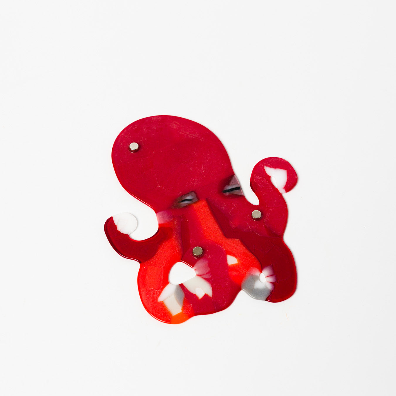 荒井美乃里-ガラスの壁飾り「タコ」