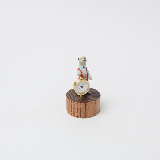 atelier coin-シロクマの置時計-2