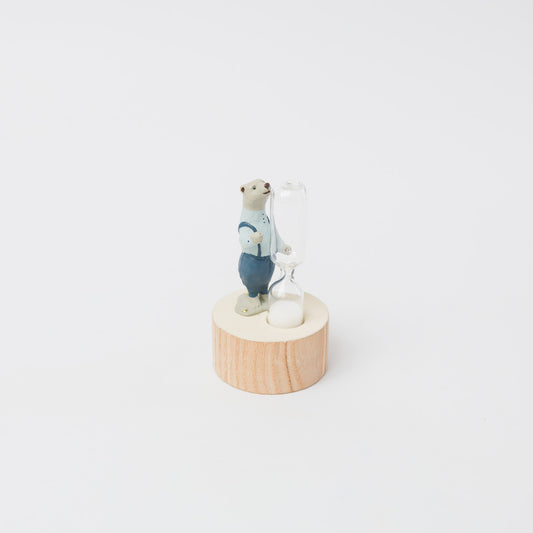 atelier coin-シロクマの砂時計／色つき