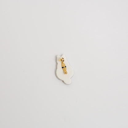 kanaecco-猫の後ろ姿 刺繍ブローチ-1