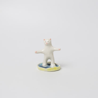 北原祥平-オブジェ（水たまりに立つネコ）