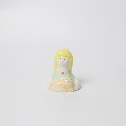 北原祥平-オブジェ（ネコを抱くヒト）