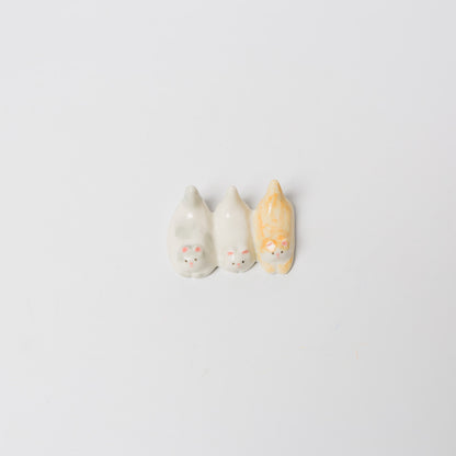 北原祥平-ネコの集まり（リングスタンド・カトラリーレスト）-1