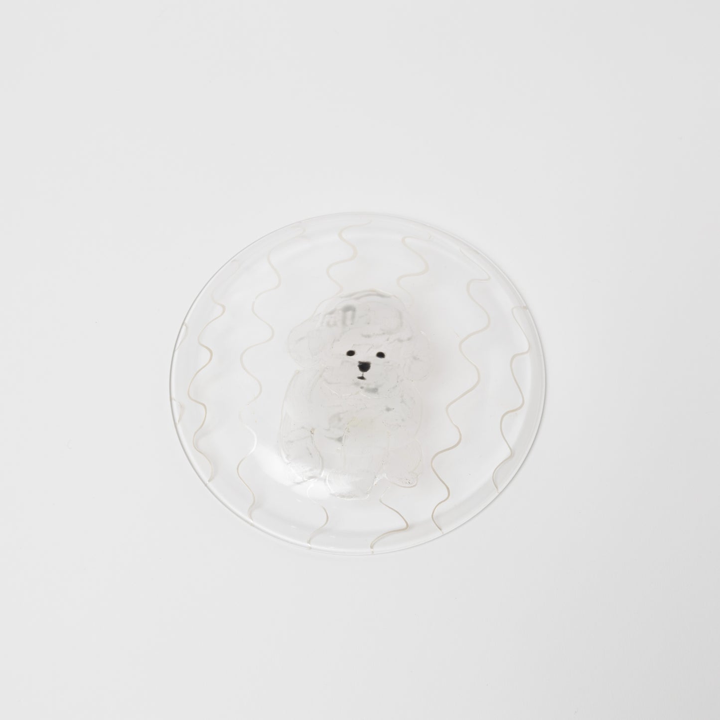 クロミヤアイ-絵付けガラス皿(15cm)-1