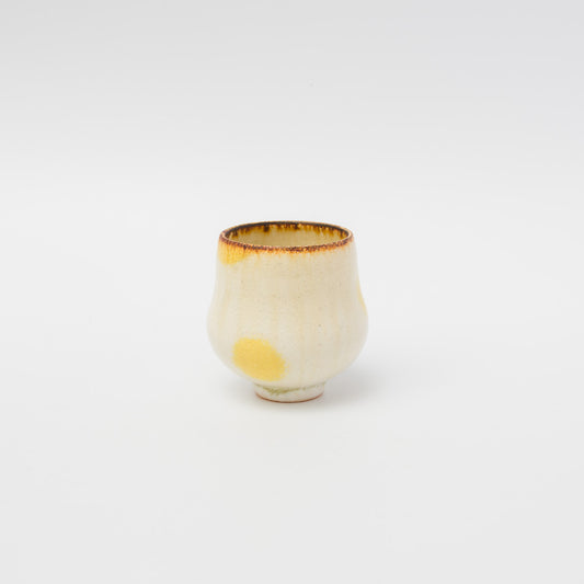 桑原えりこ-だるまカップ-白錆-1