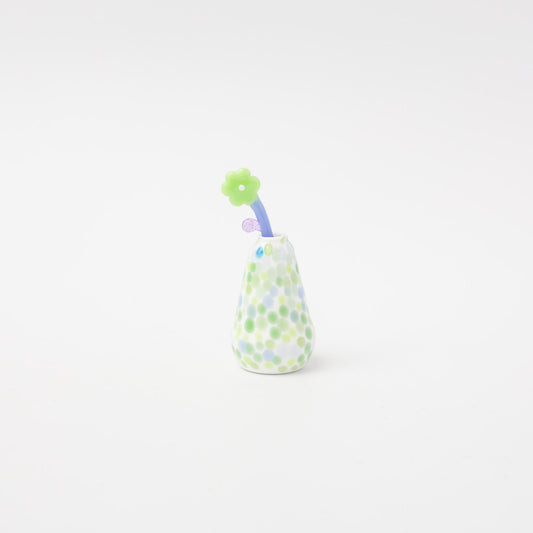 ManiMani Moon-flower vaseとお花のセット-No.15