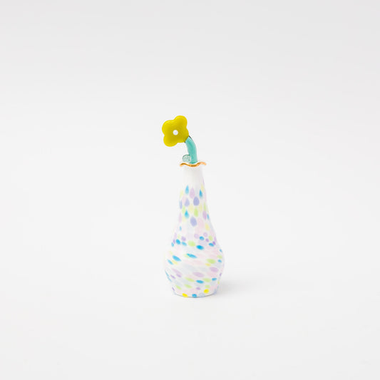 ManiMani Moon-flower vaseとお花のセット-No.31