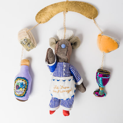 nuico-モビール-ネズミ（チーズ屋さん）