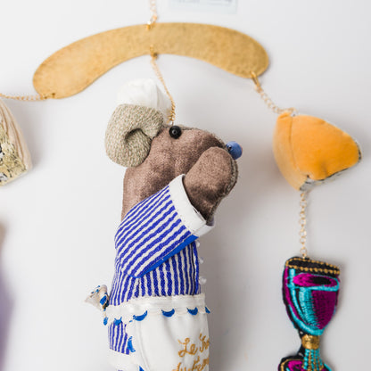 nuico-モビール-ネズミ（チーズ屋さん）