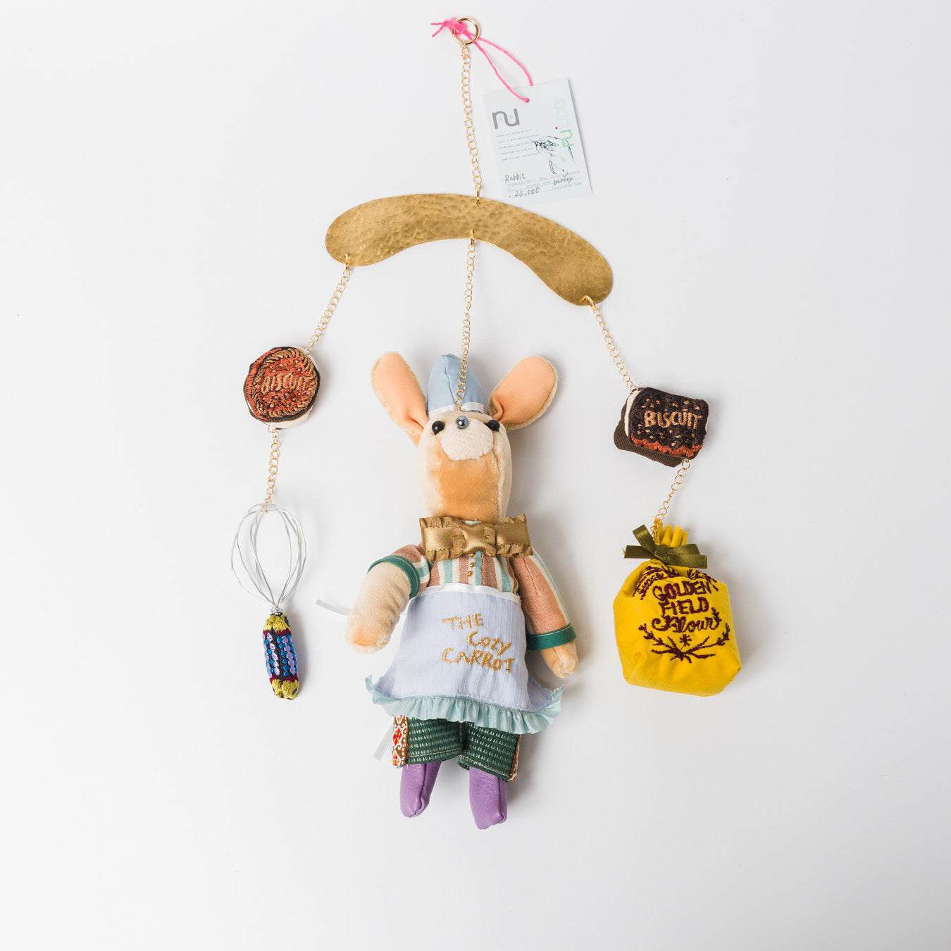 nuico-モビール-うさぎ（お菓子屋さん）