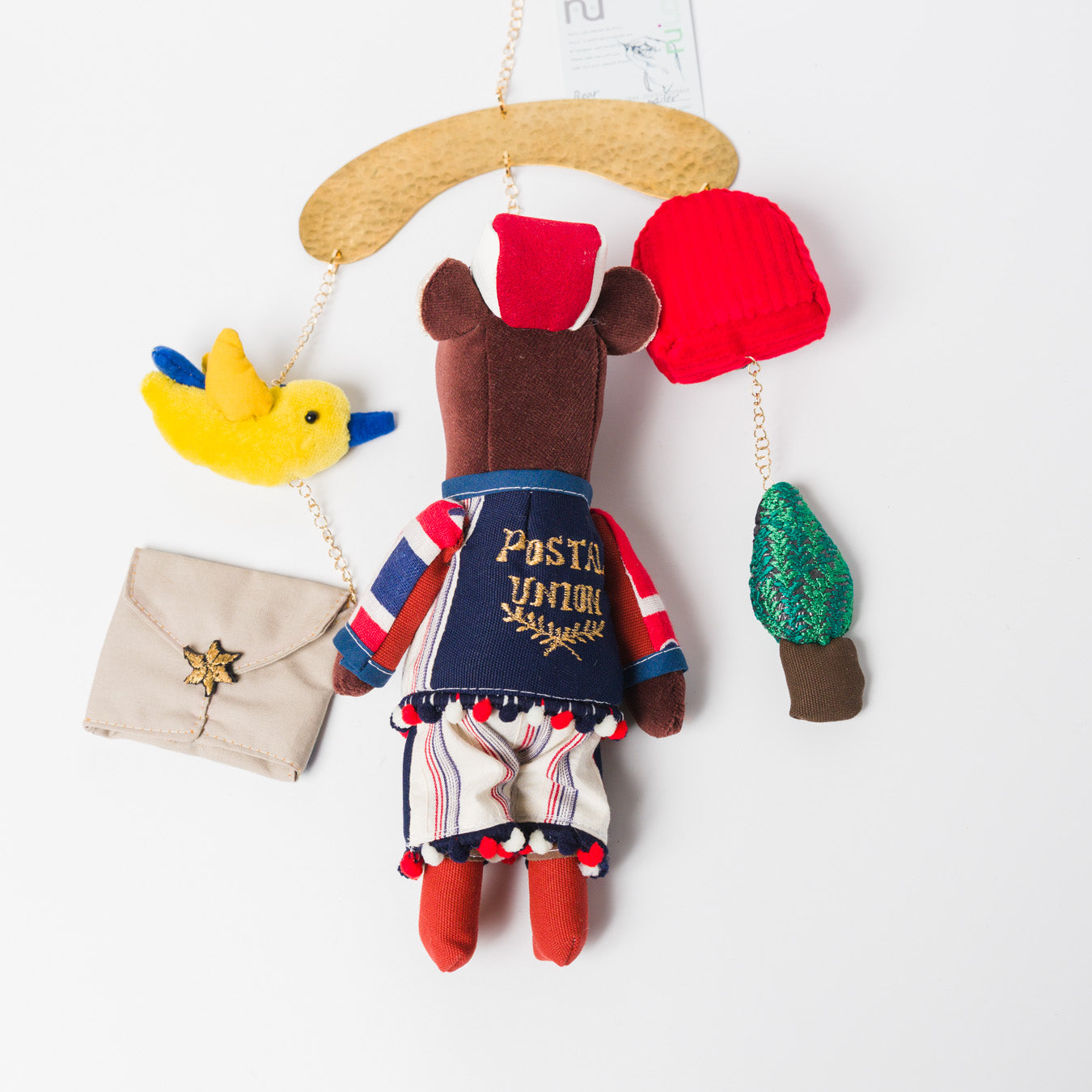 nuico-モビール-くま（郵便屋さん）