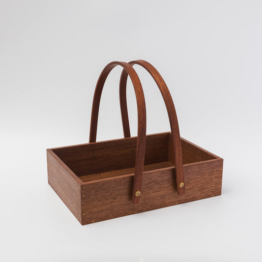 岡野達也-two-handle carry box／ウォルナット