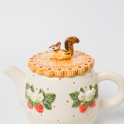 Sugar Poppo-お座りリスビスケットポット