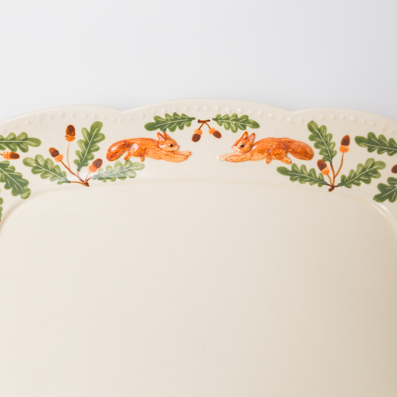 Sugar Poppo-跳ねリス長方フリル大皿