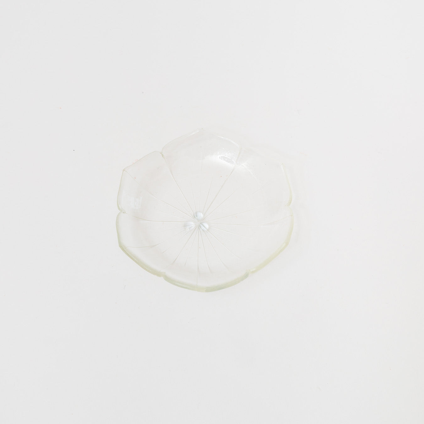 Sasaki shoko Glass works-花形中鉢 クリア＜A＞