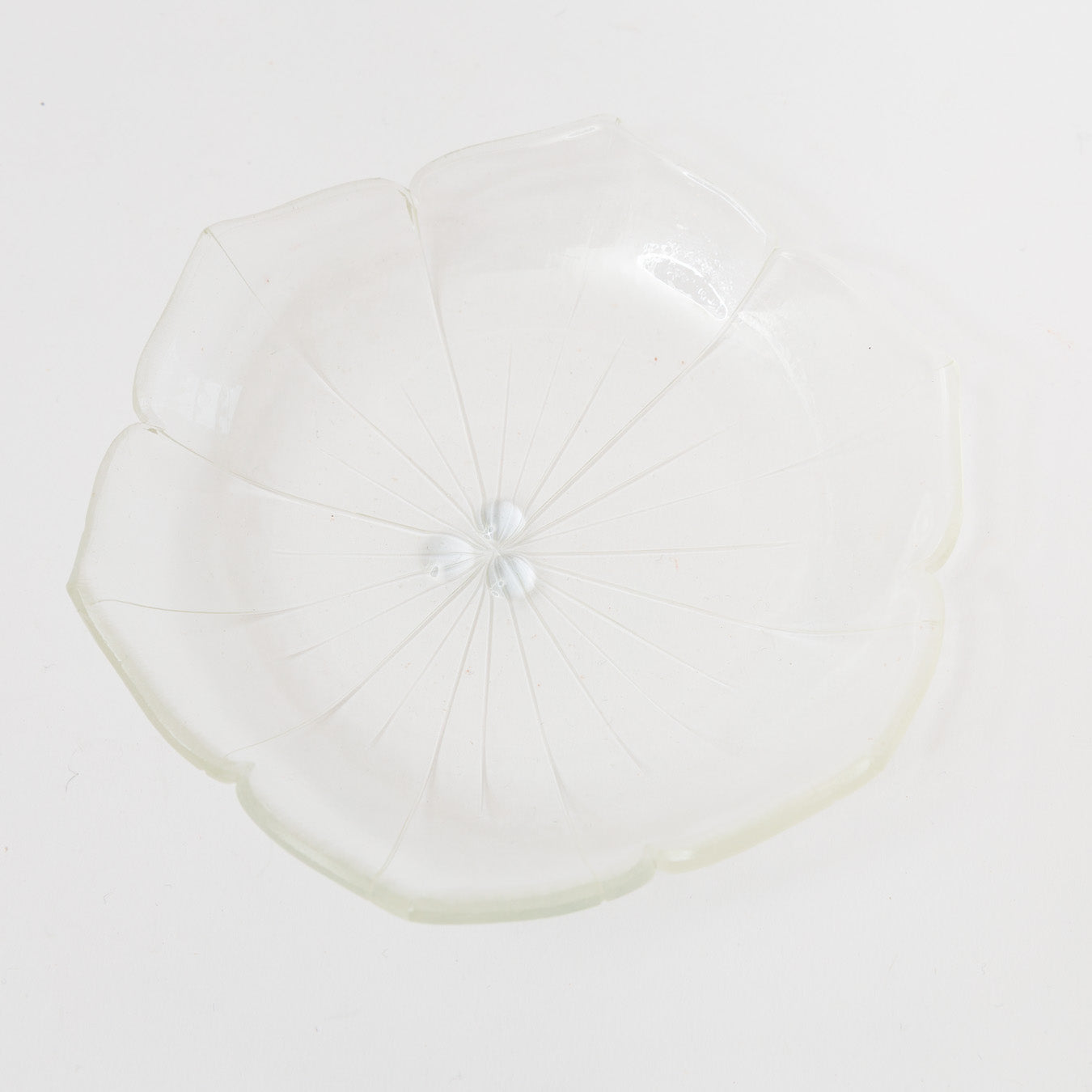Sasaki shoko Glass works-花形中鉢 クリア＜A＞