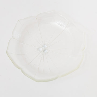 Sasaki shoko Glass works-花形中鉢 クリア＜A＞