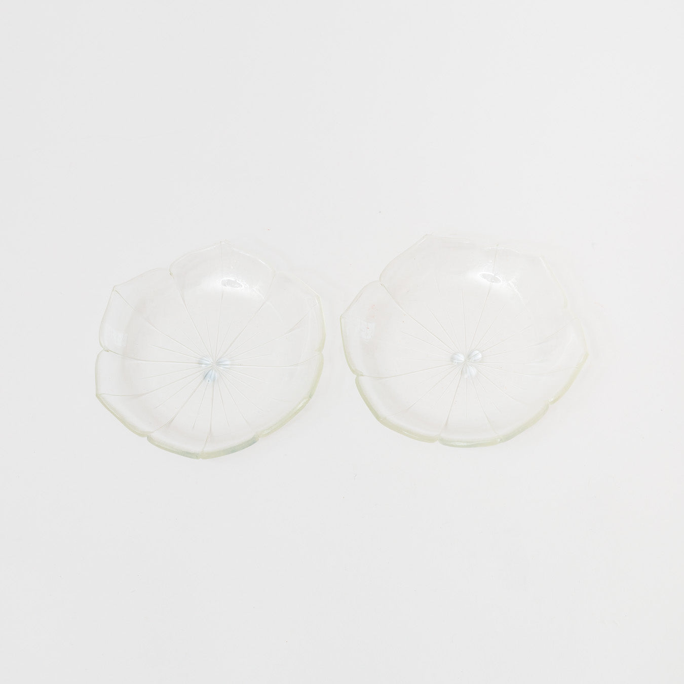Sasaki shoko Glass works-花形中鉢 クリア＜A＞