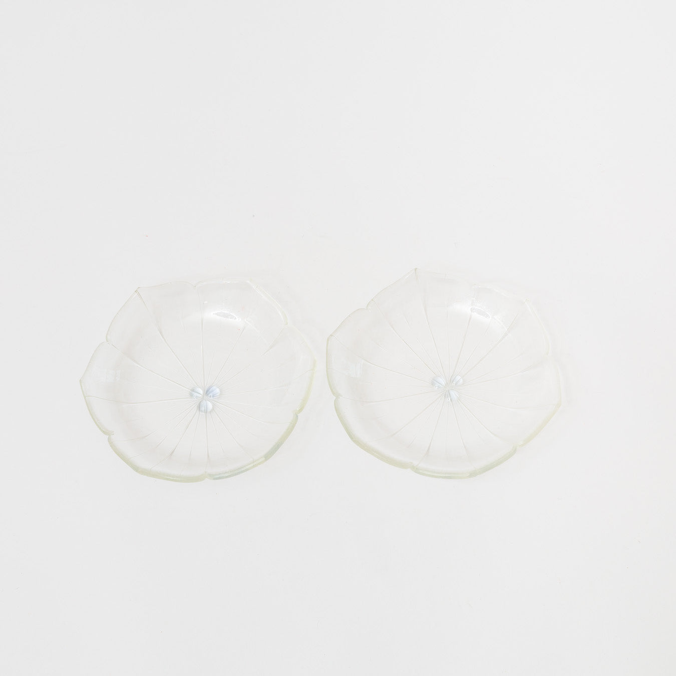 Sasaki shoko Glass works-花形中鉢 クリア＜B＞