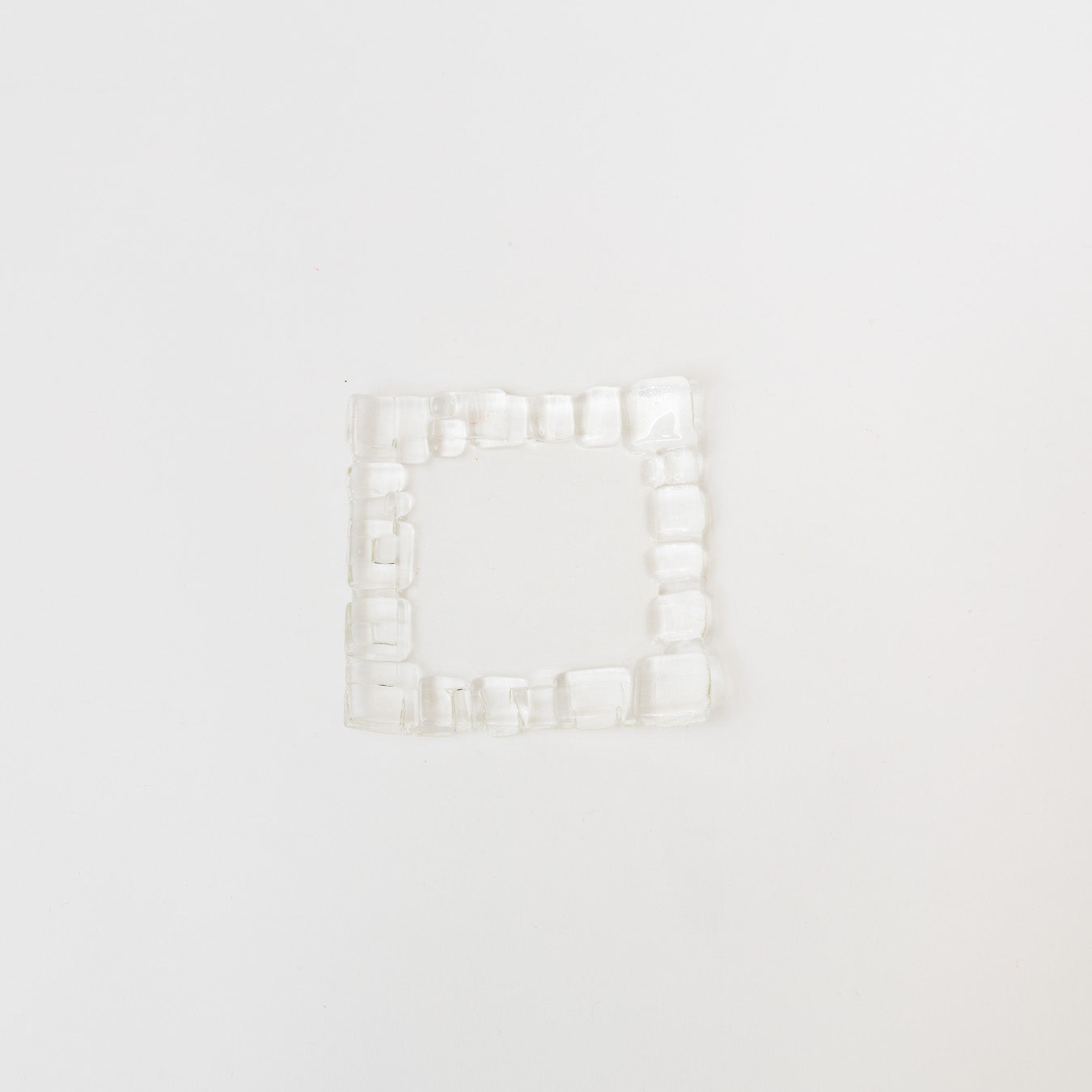 Sasaki shoko Glass works-結氷紋　角皿