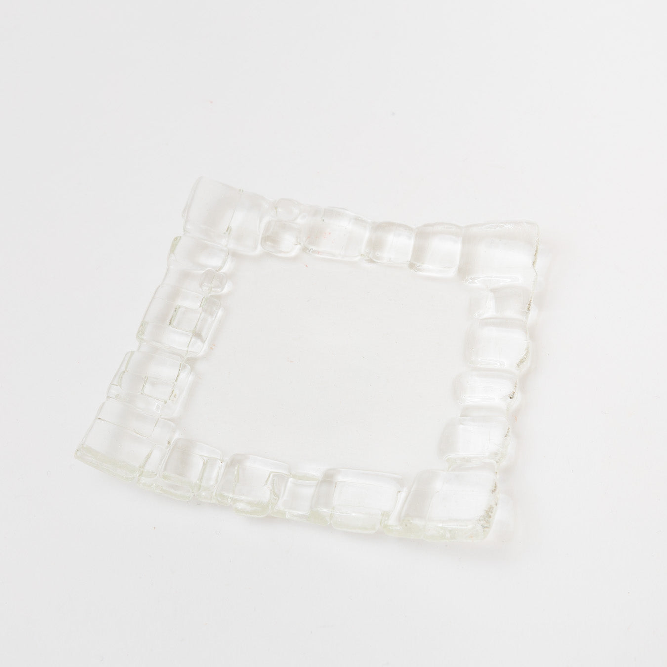 Sasaki shoko Glass works-結氷紋　角皿