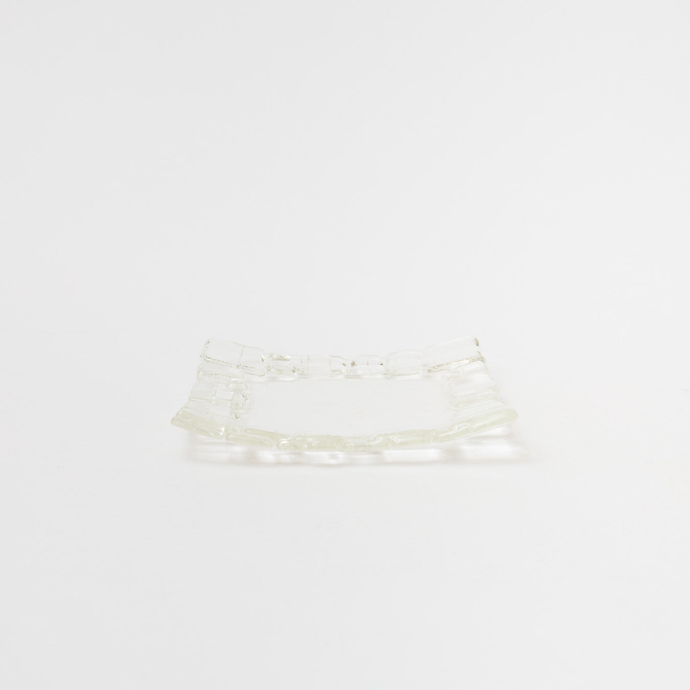 Sasaki shoko Glass works-結氷紋　角皿