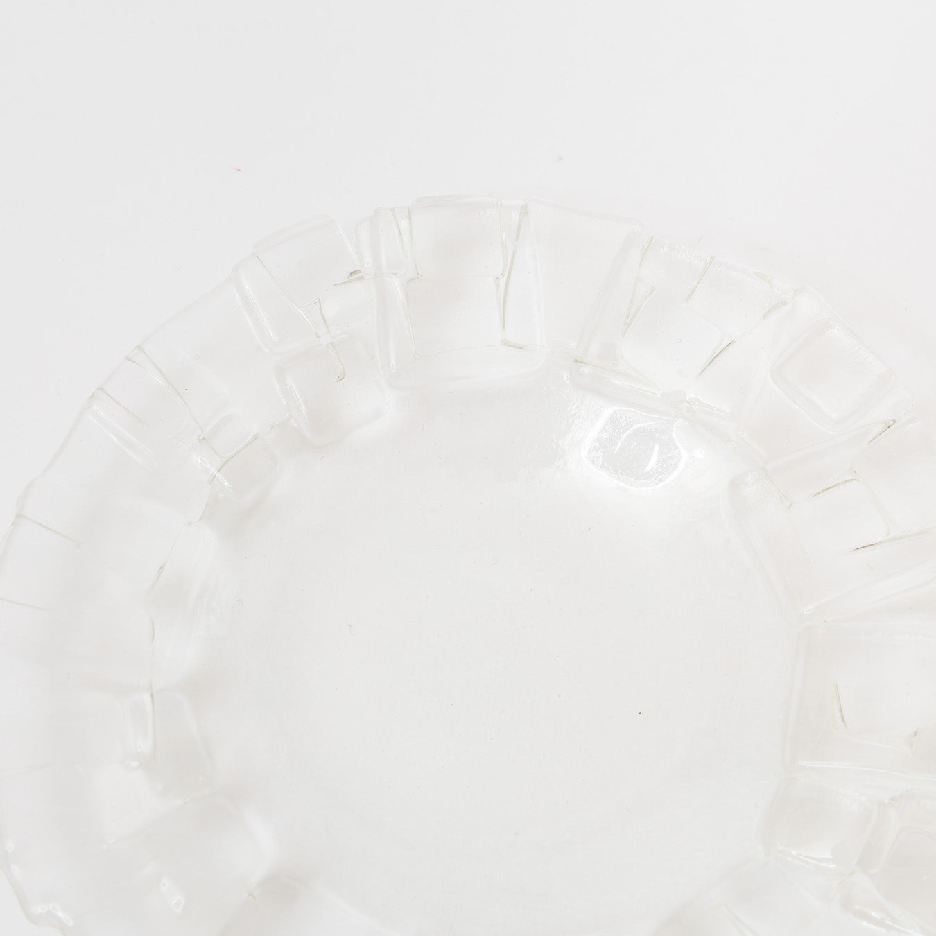 Sasaki shoko Glass works-結氷紋　リム皿