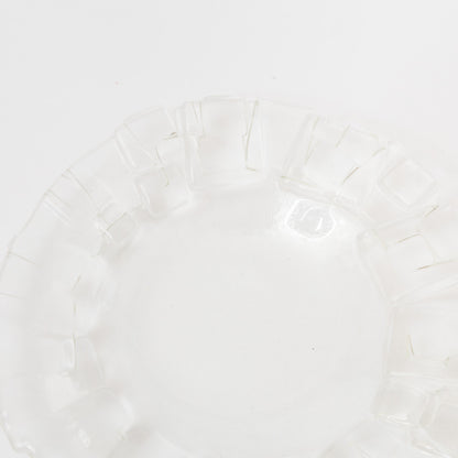 Sasaki shoko Glass works-結氷紋　リム皿