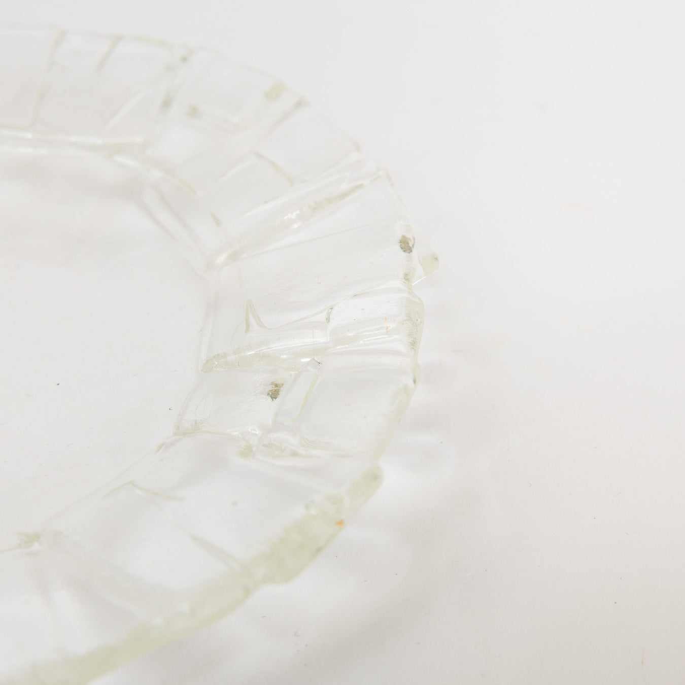 Sasaki shoko Glass works-結氷紋　リム皿