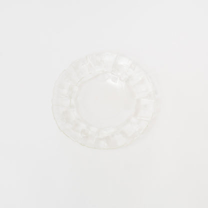 Sasaki shoko Glass works-結氷紋　リム大皿