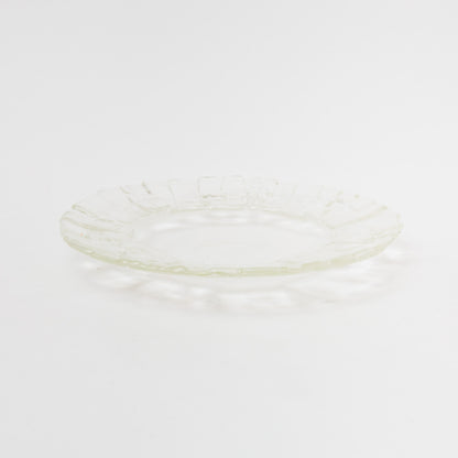 Sasaki shoko Glass works-結氷紋　リム大皿