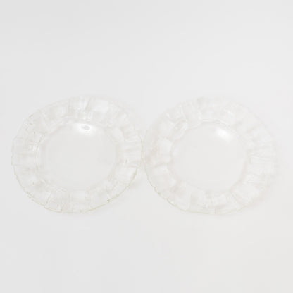 Sasaki shoko Glass works-結氷紋　リム大皿
