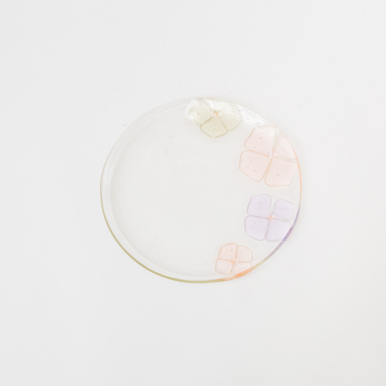 Sasaki shoko Glass works-丸中大皿　浅
