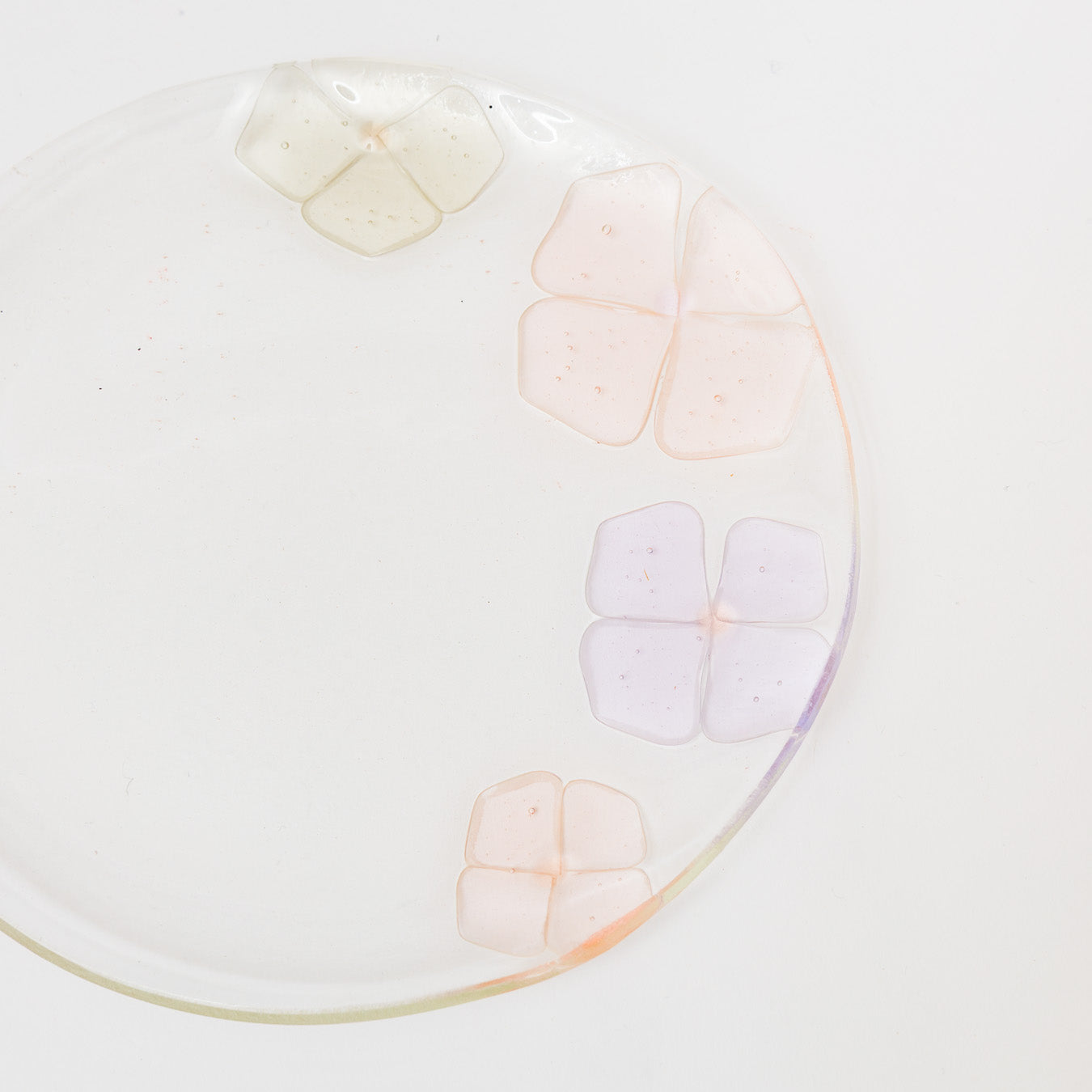 Sasaki shoko Glass works-丸中大皿　浅