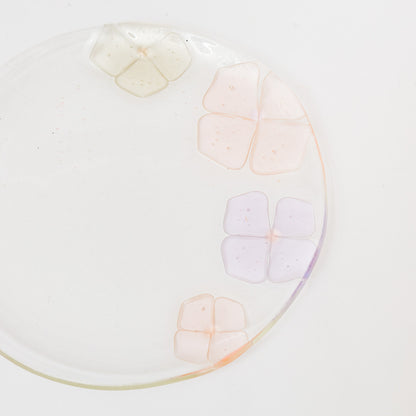 Sasaki shoko Glass works-丸中大皿　浅