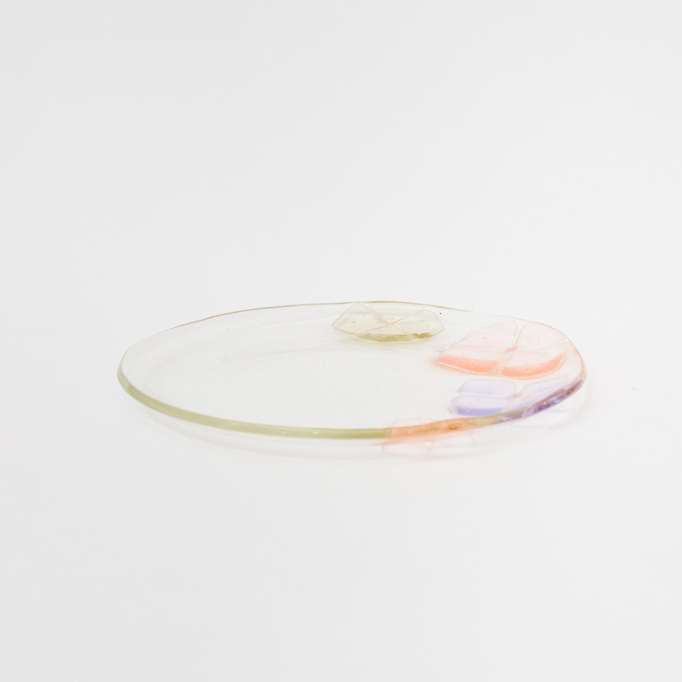 Sasaki shoko Glass works-丸中大皿　浅