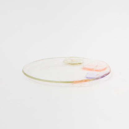 Sasaki shoko Glass works-丸中大皿　浅