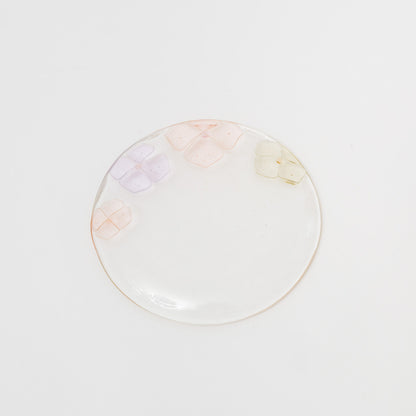 Sasaki shoko Glass works-丸中大皿　浅