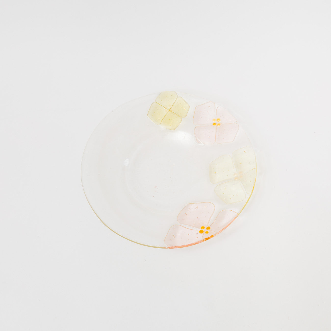 Sasaki shoko Glass works-丸リム皿大